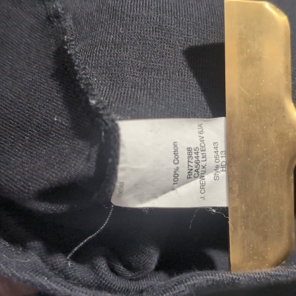 J. Crew Black Peplum Sleeveless Cotton Top - Picture 3 of 6